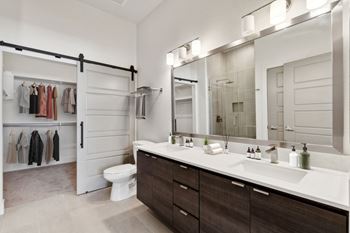 The Scottsdale Grand Apartments in Arizona Bathroom with Walk-In Closet